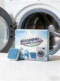 12 Pack Washing Machine Descaler Cleaner Tablets, Front Top Load Washer Descaler Septic Safe, Deep Clean Removes Limescale Odor Residue, Individually Wrapped